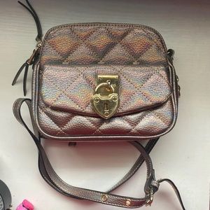 Juicy Couture Quilted Crossbody Purse Metallic